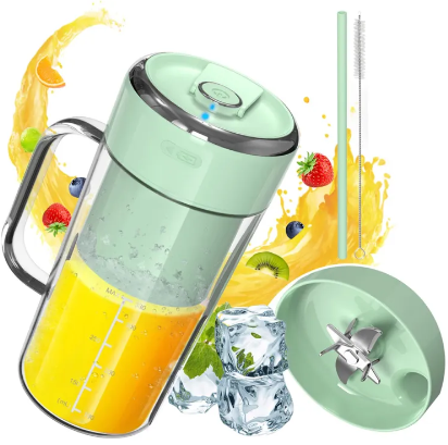 500ml Portable Juicer With Straw USB Electric Stainless Steel Fruit Juicer Cup